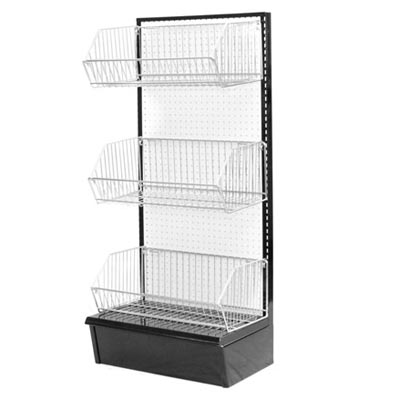 Open end wire baskets and dividers