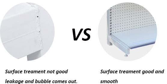 Beson supermarket shelving surface finish